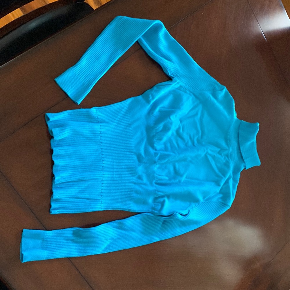 ETCETERA blue turtle neck sweater